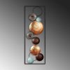 Hand-Painted Decorative Metal Wall Accessory, 32 x 90 x 4 cm | 100% Metal, Unique Color Variations | Perfect for Home Decor & Art Lovers