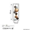 Hand-Painted Decorative Metal Wall Accessory, 32 x 90 x 4 cm | 100% Metal, Unique Color Variations | Perfect for Home Decor & Art Lovers