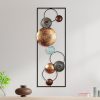 Hand-Painted Decorative Metal Wall Accessory, 32 x 90 x 4 cm | 100% Metal, Unique Color Variations | Perfect for Home Decor & Art Lovers