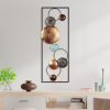 Hand-Painted Decorative Metal Wall Accessory, 32 x 90 x 4 cm | 100% Metal, Unique Color Variations | Perfect for Home Decor & Art Lovers