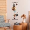 Hand-Painted Decorative Metal Wall Accessory, 32 x 90 x 4 cm | 100% Metal, Unique Color Variations | Perfect for Home Decor & Art Lovers