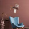 Hand-Painted Decorative Metal Wall Accessory, 47 x 55 cm | 100% Metal, 1.5 mm Thick | Unique Art Piece for Home Decor, Lightweight & Easy to Hang