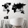 Stylish Black Decorative Metal Wall Accessory, 120 x 56 cm | 100% Metal (1.5 mm Thick) | Easy Wall Mounting | Perfect for Modern Home Decor
