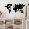 Stylish Black Decorative Metal Wall Accessory, 120 x 56 cm | 100% Metal (1.5 mm Thick) | Easy Wall Mounting | Perfect for Modern Home Decor