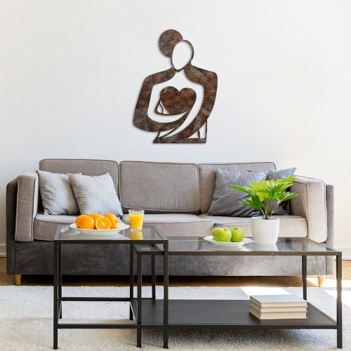 Hand-Painted Decorative Metal Wall Accessory, 70 x 52 cm, 1.5 mm Thick, Antiquation Finish | Unique Art Piece for Home Decor, Elegant & Stylish