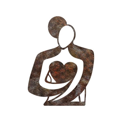 Hand-Painted Decorative Metal Wall Accessory, 70 x 52 cm, 1.5 mm Thick, Antiquation Finish | Unique Art Piece for Home Decor, Elegant & Stylish