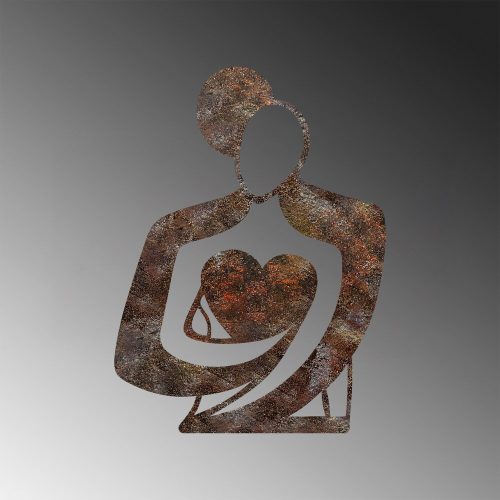 Hand-Painted Decorative Metal Wall Accessory, 70 x 52 cm, 1.5 mm Thick, Antiquation Finish | Unique Art Piece for Home Decor, Elegant & Stylish