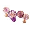 Hand-Painted Decorative Metal Wall Accessory, 74 x 38 cm | 100% Metal (1.5 mm) | Unique Design, Perfect for Home Decor | Lightweight & Easy to Hang