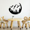Stylish Black Decorative Metal Wall Accessory, 49 x 53 cm | 100% Metal, 1.5 mm Thickness | Lightweight & Modern Design for Home Decor