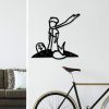 Stylish Black Decorative Metal Wall Accessory, 58 x 54 cm | 100% Metal, 1.5 mm Thickness | Lightweight (0.60 kg) | Perfect for Modern Home Decor