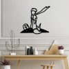 Stylish Black Decorative Metal Wall Accessory, 58 x 54 cm | 100% Metal, 1.5 mm Thickness | Lightweight (0.60 kg) | Perfect for Modern Home Decor