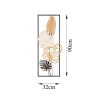 Hand-Painted Decorative Metal Wall Accessory, 32 x 90 cm, 100% Metal (1.5 mm) | Unique Design, Easy Wall Mounting | Perfect for Home Decor