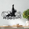 Stylish Black Decorative Metal Wall Accessory, 56 x 42 cm | 100% Metal, 1.5 mm Thickness | Lightweight (0.489 kg) | Perfect for Modern Home Decor