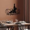 Stylish Black Decorative Metal Wall Accessory, 56 x 42 cm | 100% Metal, 1.5 mm Thickness | Lightweight (0.489 kg) | Perfect for Modern Home Decor