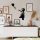 Stylish Black Decorative Metal Wall Accessory, 105 x 85 cm | 100% Metal (1.5 mm) | Easy Wall-Mount Design | Perfect for Modern Home Decor
