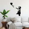 Stylish Black Decorative Metal Wall Accessory, 105 x 85 cm | 100% Metal (1.5 mm) | Easy Wall-Mount Design | Perfect for Modern Home Decor