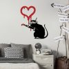 Elegant White Decorative Metal Wall Accessory, 60 x 70 cm | 100% Metal, 1.5 mm Thickness | Easy Wall Mounting, Perfect for Home Decor