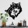 Stylish Black Decorative Metal Wall Accessory, 54 x 54 cm | 100% Metal, 1.5 mm Thickness | Lightweight & Modern Design for Home Decor