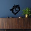 Stylish Black Decorative Metal Wall Accessory, 54 x 54 cm | 100% Metal, 1.5 mm Thickness | Lightweight & Modern Design for Home Decor