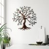 Hand-Painted Decorative Metal Wall Accessory, 60 x 60 cm, 100% Metal (1.5 mm) | Unique Color Variations | Perfect for Home Decor & Art Lovers