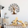 Hand-Painted Decorative Metal Wall Accessory, 60 x 60 cm, 100% Metal (1.5 mm) | Unique Color Variations | Perfect for Home Decor & Art Lovers
