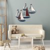 Hand-Painted Decorative Metal Wall Accessory, 88 x 73 cm | 100% Metal (1.5 mm) | Unique Design, Easy Wall Mounting, Perfect for Home Decor