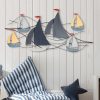 Hand-Painted Decorative Metal Wall Accessory, 123 x 60 cm | 100% Metal, 1.5 mm Thick | Unique Art Piece for Home Decor, Elegant & Stylish Design