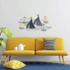 Hand-Painted Decorative Metal Wall Accessory, 123 x 60 cm | 100% Metal, 1.5 mm Thick | Unique Art Piece for Home Decor, Elegant & Stylish Design