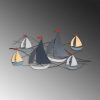 Hand-Painted Decorative Metal Wall Accessory, 123 x 60 cm | 100% Metal, 1.5 mm Thick | Unique Art Piece for Home Decor, Elegant & Stylish Design
