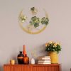 Hand-Painted Decorative Metal Wall Accessory, 70 x 70 x 5 cm, Green & Gold | 100% Metal, Unique Texture | Perfect for Home Decor & Accent Walls