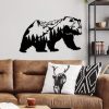 Stylish Black Decorative Metal Wall Accessory, 71 x 41 cm | 100% Metal, 1.5 mm Thick | Easy Wall Mounting, Perfect for Modern Home Decor