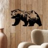 Stylish Black Decorative Metal Wall Accessory, 71 x 41 cm | 100% Metal, 1.5 mm Thick | Easy Wall Mounting, Perfect for Modern Home Decor