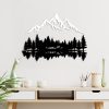 Stylish Decorative Metal Wall Accessory, Black & White, 62 x 22 cm & 70 x 51 cm | 100% Metal, 1.5 mm Thick | Easy Wall Mounting, Perfect for Home Decor