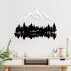 Stylish Decorative Metal Wall Accessory, Black & White, 62 x 22 cm & 70 x 51 cm | 100% Metal, 1.5 mm Thick | Easy Wall Mounting, Perfect for Home Decor
