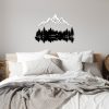 Stylish Decorative Metal Wall Accessory, Black & White, 62 x 22 cm & 70 x 51 cm | 100% Metal, 1.5 mm Thick | Easy Wall Mounting, Perfect for Home Decor