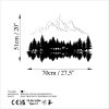 Stylish Decorative Metal Wall Accessory, Black & White, 62 x 22 cm & 70 x 51 cm | 100% Metal, 1.5 mm Thick | Easy Wall Mounting, Perfect for Home Decor