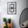 Elegant Black Decorative Metal Wall Clock, 49 x 34.5 cm | 100% Metal (2 mm) | Silent Mechanism, Easy Wall Mount | Stylish Addition to Any Space