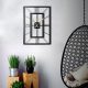 Elegant Black Decorative Metal Wall Clock, 49 x 34.5 cm | 100% Metal (2 mm) | Silent Mechanism, Easy Wall Mount | Stylish Addition to Any Space