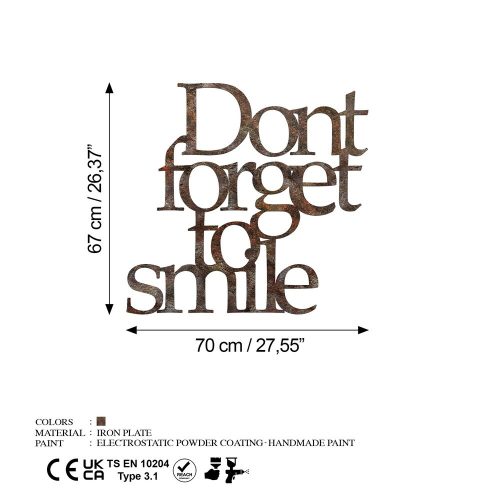 Hand-Painted Decorative Metal Wall Accessory, 67 x 70 cm, 1.5 mm Thick, Antiquation Finish | Unique Art Piece for Home Decor, Adds Charm & Character