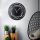 Elegant Black Decorative Metal Wall Clock, 50 x 50 cm | 100% Metal (2 mm) | Silent Mechanism, Easy Wall Hanging | Perfect for Home & Office Decor