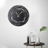 Elegant Black Decorative Metal Wall Clock, 50 x 50 cm | 100% Metal (2 mm) | Silent Mechanism, Easy Wall Hanging | Perfect for Home & Office Decor