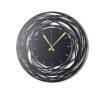 Elegant Black Decorative Metal Wall Clock, 50 x 50 cm | 100% Metal (2 mm) | Silent Mechanism, Easy Wall Hanging | Perfect for Home & Office Decor
