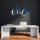 Hand-Painted Decorative Metal Wall Accessory, 126 x 70 cm, 100% Metal (1.5 mm) | Unique Design, Easy Wall Mount | Perfect for Home Decor