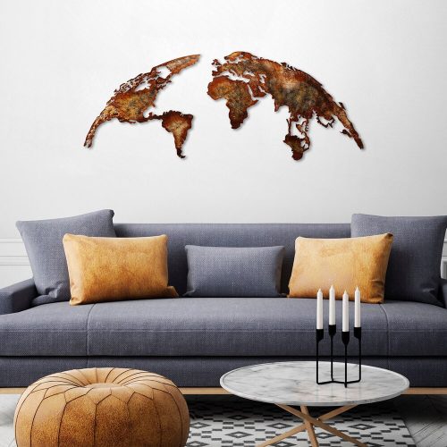 Hand-Painted Decorative Metal Wall Accessory, 150 cm x 59 cm, 100% Metal (1.5 mm) | Unique Art Piece for Home Decor | Stylish & Durable Design