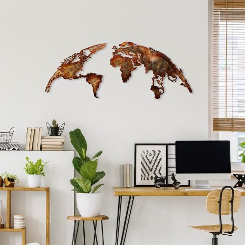 Hand-Painted Decorative Metal Wall Accessory, 150 cm x 59 cm, 100% Metal (1.5 mm) | Unique Art Piece for Home Decor | Stylish & Durable Design