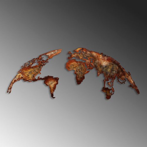 Hand-Painted Decorative Metal Wall Accessory, 150 cm x 59 cm, 100% Metal (1.5 mm) | Unique Art Piece for Home Decor | Stylish & Durable Design