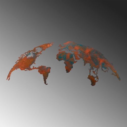 Hand-Painted Decorative Metal Wall Accessory, 150 cm x 59 cm | 100% Metal, 1.5 mm Thick | Unique Art Piece for Home Decor, Stylish & Durable