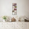 Hand-Painted Decorative Metal Wall Accessory, 32 x 90 cm | 100% Metal, 1.5 mm Thick | Unique Design, Perfect for Home Decor & Art Display