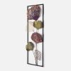 Hand-Painted Decorative Metal Wall Accessory, 32 x 90 cm | 100% Metal, 1.5 mm Thick | Unique Design, Perfect for Home Decor & Art Display