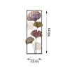 Hand-Painted Decorative Metal Wall Accessory, 32 x 90 cm | 100% Metal, 1.5 mm Thick | Unique Design, Perfect for Home Decor & Art Display
